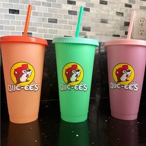Bucees Color changing tumblers Set of 3